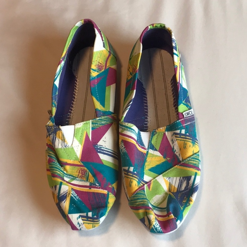 Colorful Toms shoes